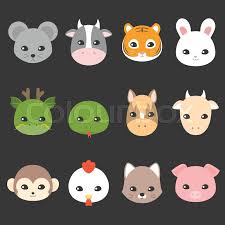 At the time of this writing it's like watching a cat playing with a ball of yarn…they get so involved, they don't see the ledge they're rabbits are symbolic of fertility and increase. Cute Cartoon Chinese Zodiac Icon Face Stock Vector Colourbox