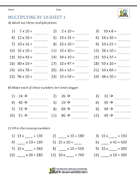 In fact, some students find math to be difficult and dislike it so much that they do everything they can to avoid it. Multiplying By 10 And 100 Worksheets