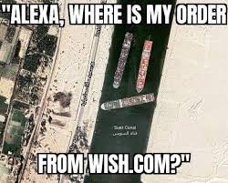 It may be causing a global trade crisis, but the ship stuck in the suez canal sure is hilarious meme. Auatrujh0tr8vm