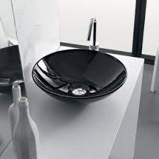 Lavabo Appoggio Polis Nero Lucido Accessori Da Bagno Ceramica Bagni Colorati
