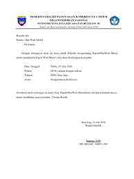 Contoh surat keterangan kelulusan atau skl untuk siswa sd tahun pelajaran 2019/2020 bisa di download melalui link di bawah ini: Surat Undangan Rapat Wali Murid