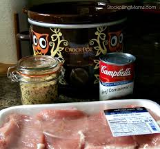 The chops are easy to prepare and take about 5 to 6 hours to cook in the slow cooker. Crockpot 3 Ingredient Pork Chops Stockpiling Moms