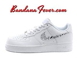 Black Bandana Air Force 1 Custom Black Bandana Nike Air Force 1 Shoes White Low Paisley Bandanna By Bandana Fever Nike Air Force Custom Nike Shoes Nike Air