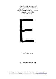 Alphabet Letter Chart E Alphabet Chart Net