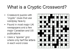 Check spelling or type a new query. Introduction To Cryptic Crossword Clues Weihwa Huang January