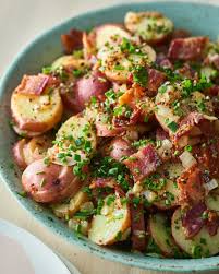 This Classic German Potato Salad Has An Unforgettable Hot Bacon Dressing Recipe German Potato Salad Potatoe Salad Recipe German Potatoes