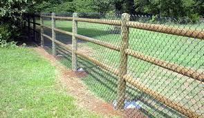 5ft Black Chain Link Fence Gate Three Rail Fence With Chain Link Chain Link Fence Fence Post Wood Fence Design