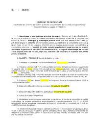 Referat Necesitate Achizitie Model