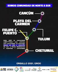 25 de junio de 2021. Marchas De La Diversidad Y Orgullo Gay Mexico Map