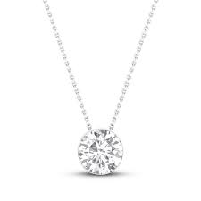 Check spelling or type a new query. Diamond Solitaire Necklace 1 Carat 14k White Gold Jared