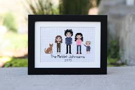Custom made family portrait cross stitch pattern pdf | etsy. Stitch People Custom Cross Stitch Family Portrait