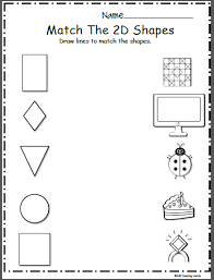 Crafts,actvities and worksheets for preschool,toddler and kindergarten.free printables and activity pages for free.lots of worksheets and coloring pages. Free Shapes Math Worksheet Matching Made By Teachers