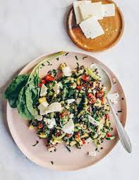 Pour dressing over the salad and stir to combine. Black Lentil Salad Recipe With Feta Cheese Klara S Life