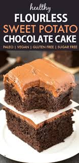 Healthy Flourless Sweet Potato Chocolate Cake Recipe In 2020 Sweet Potato Chocolate Flourless Desserts Sweet Potato Dessert