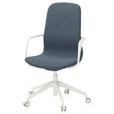 Ikea Langfjall Office Chair With Armrests Gunnared Blue White Drehstuhl Stuhle Und Ikea
