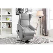 Power Recliner Chair Lift Chair Linen Living Room Reclining Armchair Light Grey Walmart Com Power Recliner Chair Reclining Armchair Recliner Chair
