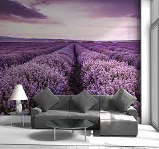 Die fototapeten für wohnzimmer bilden die außergewöhnliche abteilung unserer inspirationen. Fototapete Wohnzimmer Lila Blumen Auf Der Wiese Tenstickers