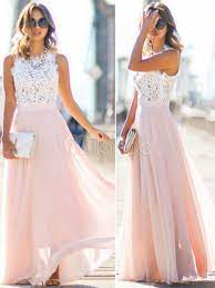 Fai shopping su floryday per chiffon lungo abiti donna alla moda a prezzi convenienti. Vestiti Lunghi Rosa Abiti Lunghi Pizzo In Chiffon Bicolore Smanicato Vestiti Lunghi Eleganti Modellante Abiti Con Scollo Tondo Lunga Milanoo Com
