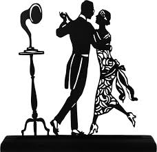 1920s Silhouette Couple 1920 S Dancing Couple Handmade Dancing Couple Silhouette Couple Silhouette Silhouette Art