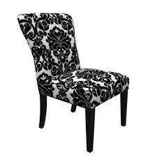 This striking chair merges tradition and style with the highest standard of quality and handmade craftsmanship. Black And White Damask Furniture Bing Images White Upholstered Chair Black And White Dining Room Victorian Chair