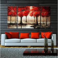 Red Color Accents Giving Patriotic Vibe To Home Decorating Ideas Red Home Decor Living Room Red Living Room Accents