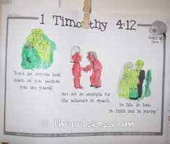 9this is a faithful saying and worthy of all acceptation. 1 Timothy 4 12 Coloring Sheet The Pelsers