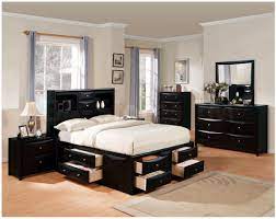 Manhattan 5 Pc Storage Bedroom Set In Black Master Bedroom Set Black Bedroom Furniture Bedroom Interior