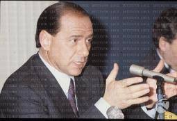 Silvio Berlusconi con Cesare Previti, Alfredo Biondi e Giorgio Bernini