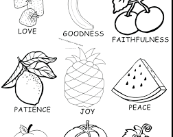 This printable coloring book includes 10 original coloring pages that illustrate the work of god's spirit in real life. Fruits Of The Spirits Coloring Pages Coloring Home