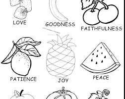 We believe that god is the loving father of all kids. Fruits Of The Spirits Coloring Pages Coloring Home