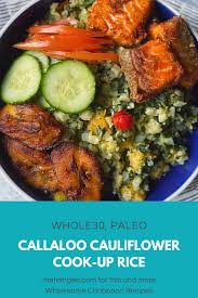 Our recipes include pictures, are easy to follow, and can be saved to your recipe box. February Wholesome Caribbean Recipe Callaloo Cauliflower Cook Up Rice Wukkout