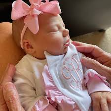 Baby Girl Coming Home Outfit, Monogrammed Footie, Ruffle Footie White,  Newborn Picture Outfit, Baby Girl Clothing, Baby Shower Gift, Pima