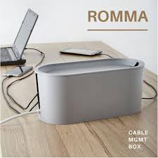 Signum cable management duct horizontal metal silver wire organizer 27 ½ 70 cm. Rare Ikea Romma Cable Organizing Box In Grey Furniture Home Living Home Improvement Organisation Storage Boxes Baskets On Carousell