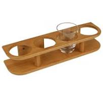 Bamboo 4 Glasses Cup Holder