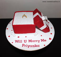 Yeners way creates educational and professional cake decorating video tutorials with an emphasis on cake artistry. Ring Box Shaped 3d Designer Fondant Cake For Marriage Cakesdecor