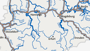 Deutsche flüsse auf einer karte. Blaues Band Renaturierung Von Flussen Bachen Und Auen Br Wissen