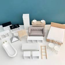 Pin By Bolu On Doll House In 2020 Modern Dollhouse Furniture Dollhouse Furniture Sets Diy Dollhouse Furniture
