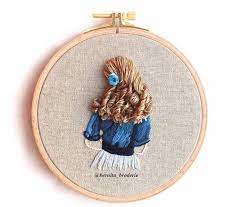 How to embroider hair tutorial. Beautiful 3d Embroidery Uses Thread To Mimic Gorgeous Hair