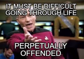 Image result for perpetually offended meme