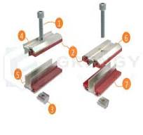 Thin Film Solar Panel Clamps for Solar Frameless Module