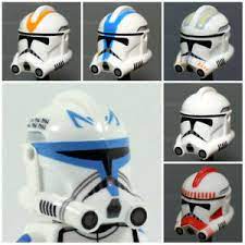 Fully handmade durable plastic for casting (not suitable for motorcycling and airsoft) tinted visor with high visibility professio Custom Phase 2 Clone Trooper Helm Fur Clone Minifiguren Wahlen Sie Die Style Ebay