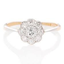 Original 1920s Engagement Ring Love The Daisy Feel Engagement Ring Wedding Band Art Deco Diamond Rings Beautiful Rings