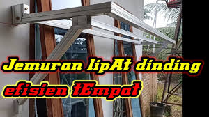 Untuk jemuran setinggi 1,8 meter, anda akan memerlukan kayu setidaknya. Membuat Jemuran Lipat Dinding Sederhana Dari Baja Ringan Youtube