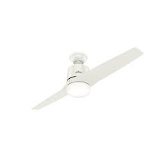 Consider the lovely aesthetic of such a ceiling fan in the family room or living room, creating the perfect indoor climate while enhancing the modern appeal of the home. Hunter Leiva 54 Led Leiva 54 2 Blade Led Ceiling Fan White Walmart Com Walmart Com