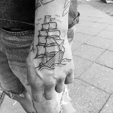 50 Outline Tattoos For Men Silhouette Design Ideas Tattoos For Guys Tattoo Designs Men Hand Tattoos