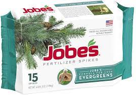 Trees have greatest growth in spring, so fertilize just before then. Amazon Com Jobe S 01661 Evergreen Fertilizer Spikes 15 Brown Tree Fertilizer Garden Outdoor