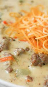 Cheeseburger Soup So Delicious It Is An Award Winning Soup And It Is Excellent Warm Soup Recipes Easy Soup Recipes Beef Soup Recipes