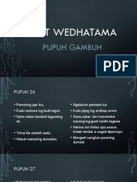 Serat wedhatama pupuh gambuh dumadi saka. Serat Wedhatama Pupuh Gambuh