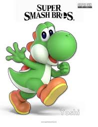 Free yoshi island printable coloring pages download. Yoshi Super Smash Brothers Coloring Page Super Fun Coloring