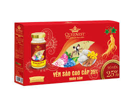 YẾN SÀO CAO CẤP QUEENNEST NHÂN SÂM 25% - 150ML (06 HŨ)